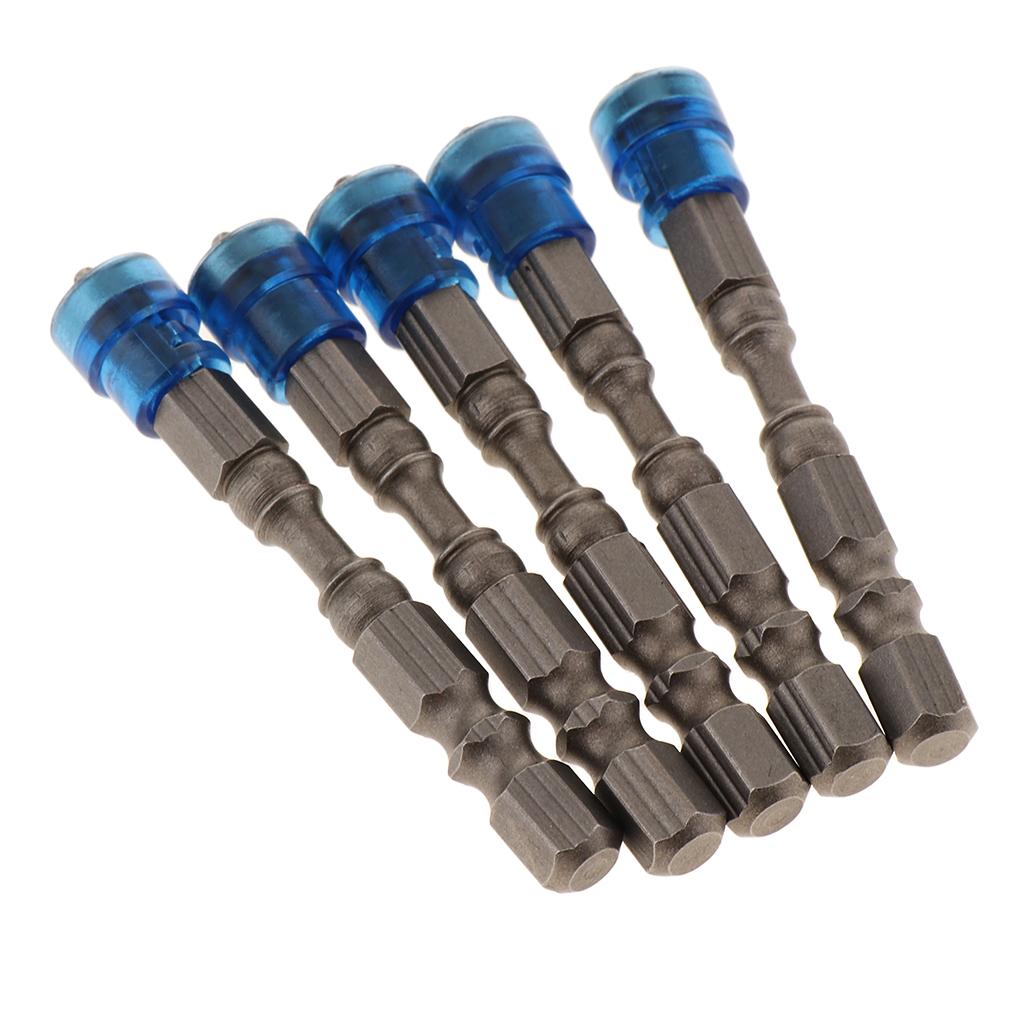 5-in-1-Phillips-Cross-Screwdriver-Bit-Set-Hex-for-Drill-Screw-Driver-Blue