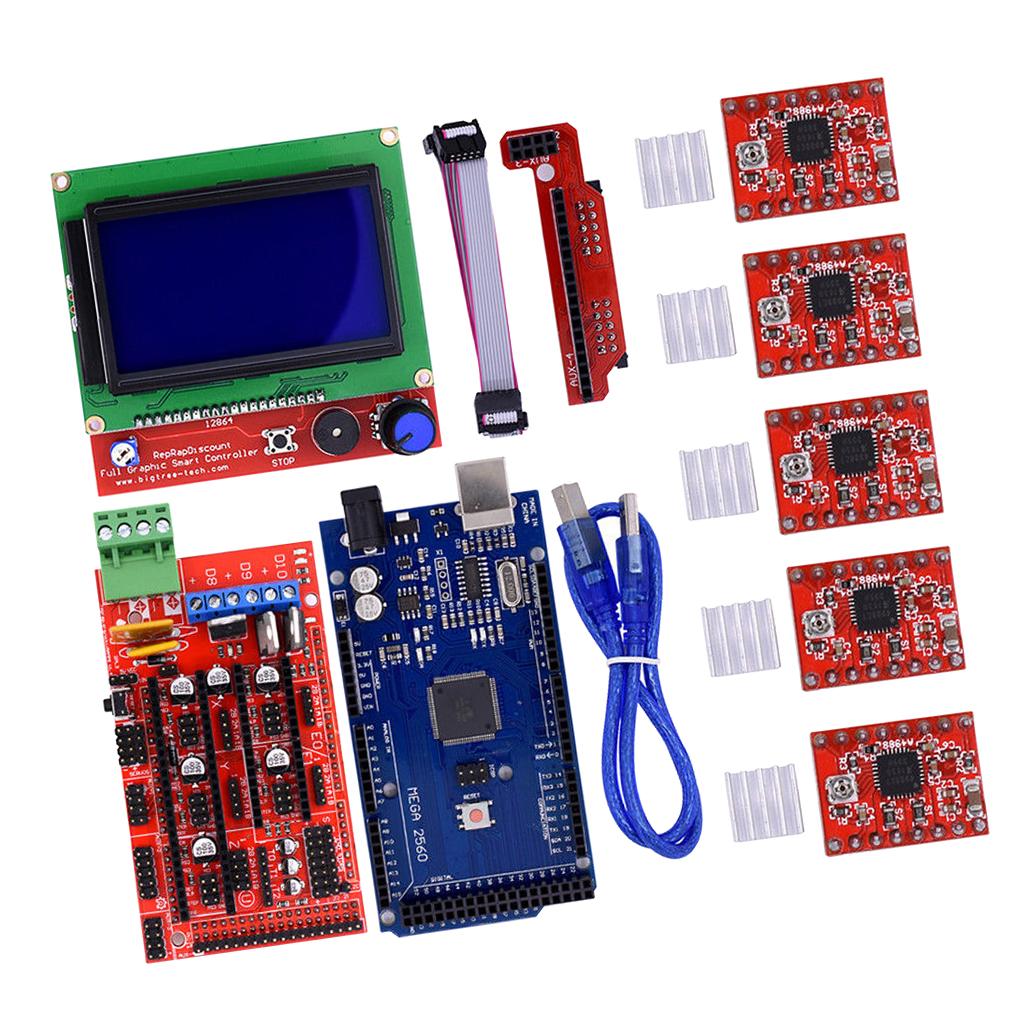 3D-Printer-Kit-with-RAMPS-1.4-Controller-+-Mega-2560-board-+-5pcs-A4988-Stepper-Motor-Driver-with-Heatsink-+-LCD-Graphic-Smart-Display-Controller