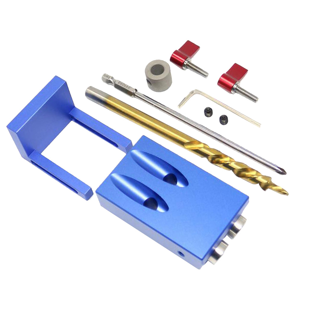 Mini-Pocket-Hole-Drill-Dowel-Jig-Step-Drilling-Bit-Woodworking-Tool-Kits