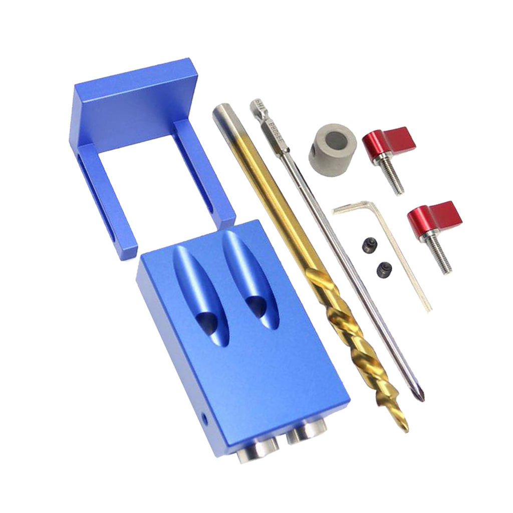 Mini-Pocket-Hole-Drill-Dowel-Jig-Step-Drilling-Bit-Woodworking-Tool-Kits