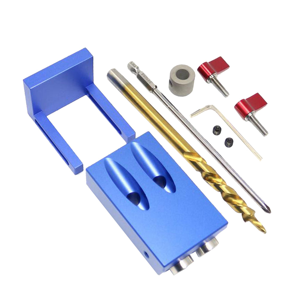 Mini-Pocket-Hole-Drill-Dowel-Jig-Step-Drilling-Bit-Woodworking-Tool-Kits