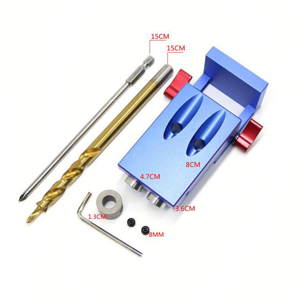 Mini-Pocket-Hole-Drill-Dowel-Jig-Step-Drilling-Bit-Woodworking-Tool-Kits