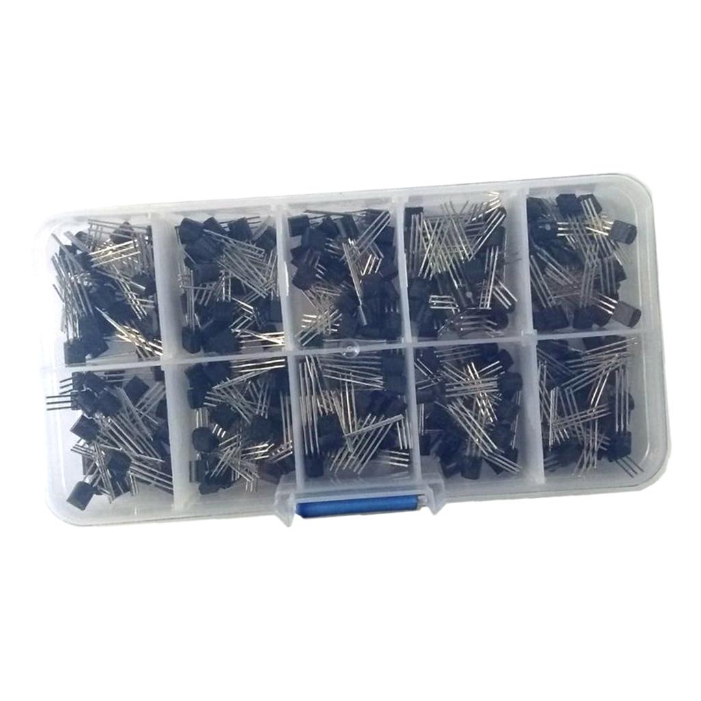 300-Pcs-TO-92-Transistor-Assortment-Box-Voltage-Regulator-Transistor-Box-Kit