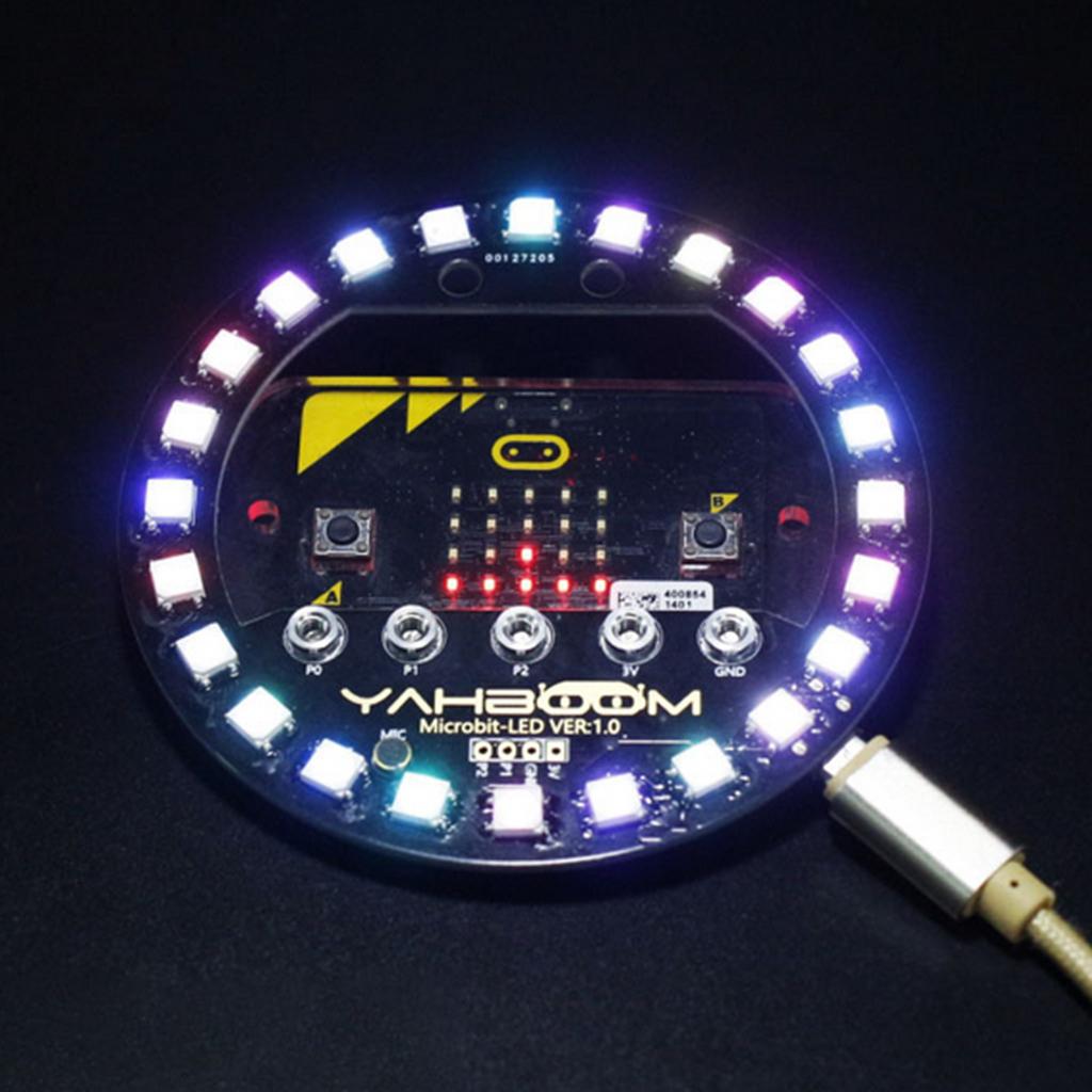 Microbit-Halo-Programmable-Expansion-Board-without-microbit-battery-power