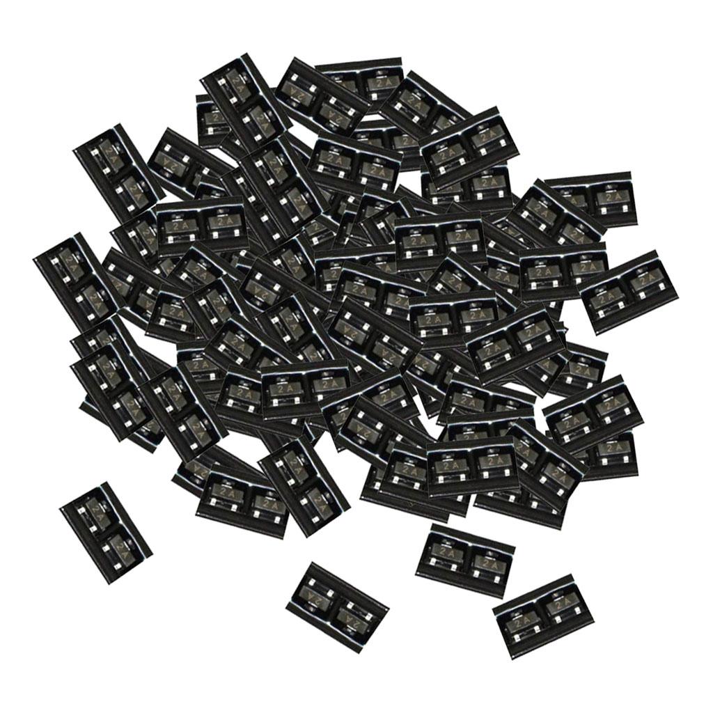 100-Pieces-40V-200mA-SOT-23-2N3906-SMD-PNP-Transistor