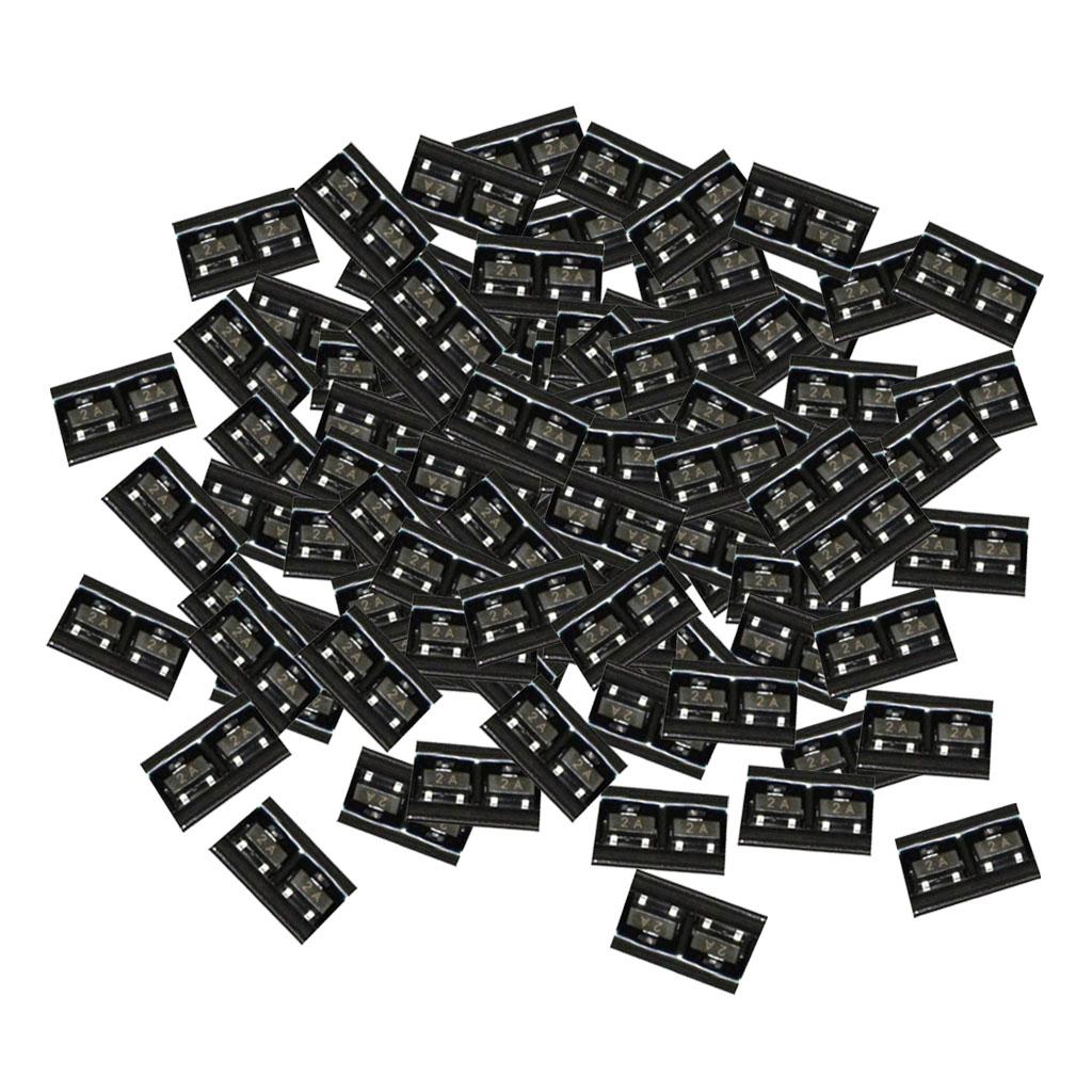 100-Pieces-40V-200mA-SOT-23-2N3906-SMD-PNP-Transistor