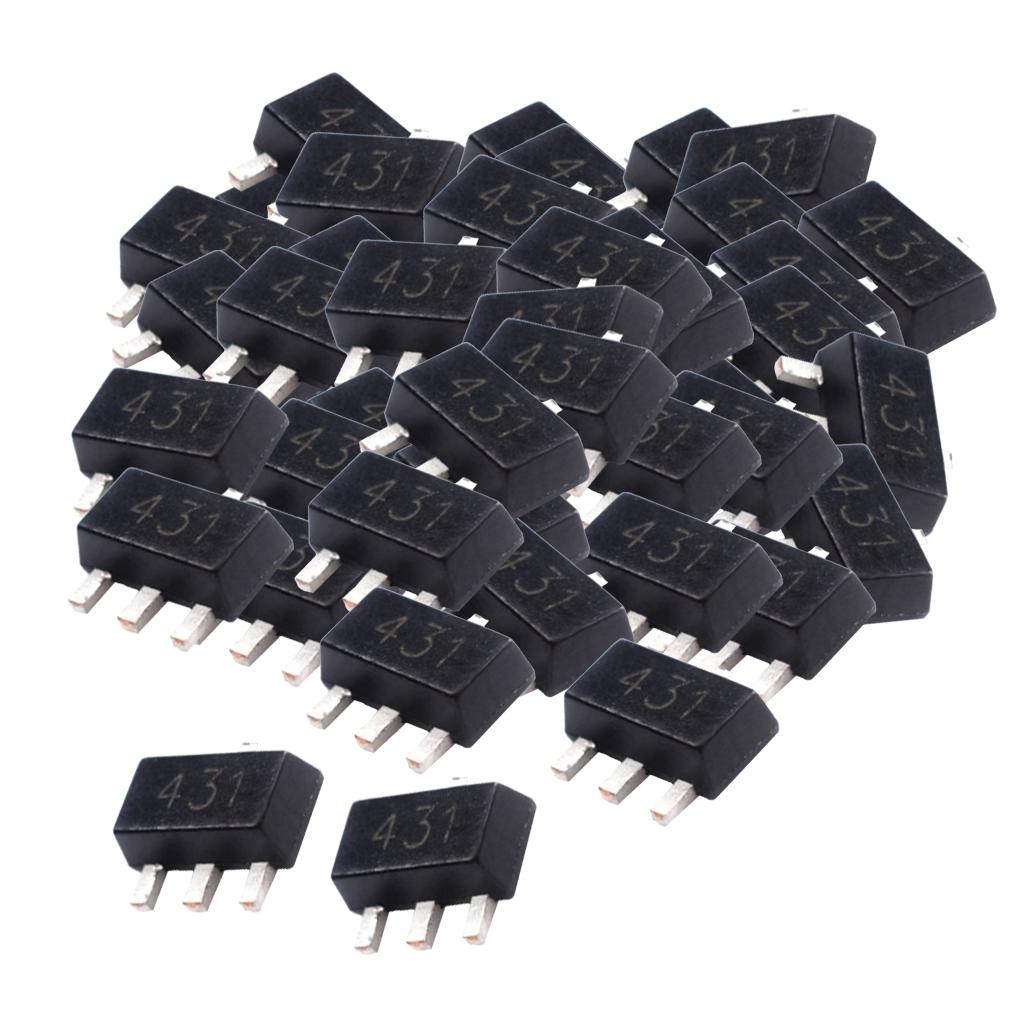 100Pcs-SMT-transistor-TL431-431-sot-23-0.5%-stabilized-voltage-transistor