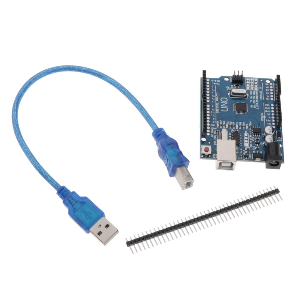 UNO-R3-Development-Board-ATmega328P-CH340-With-Straight-Pin-Header-W/Cable