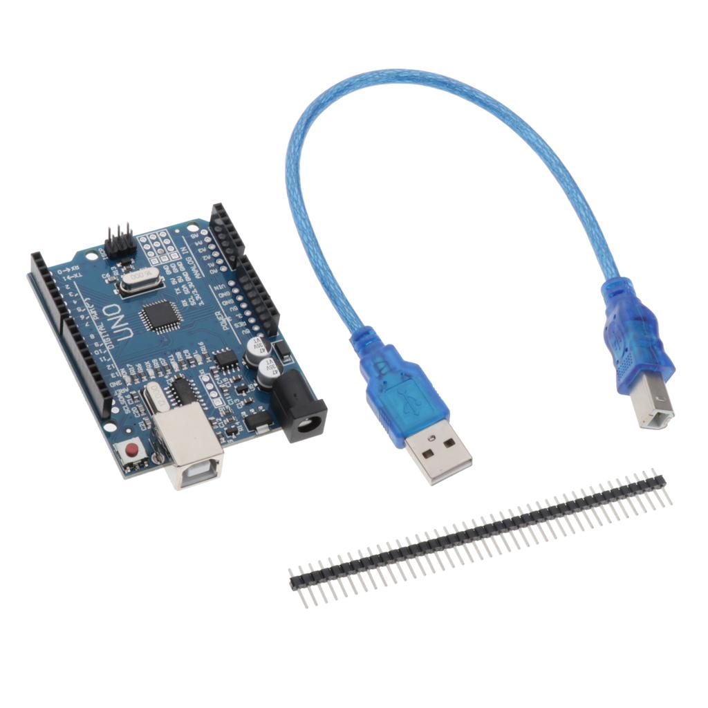 UNO-R3-Development-Board-ATmega328P-CH340-With-Straight-Pin-Header-W/Cable