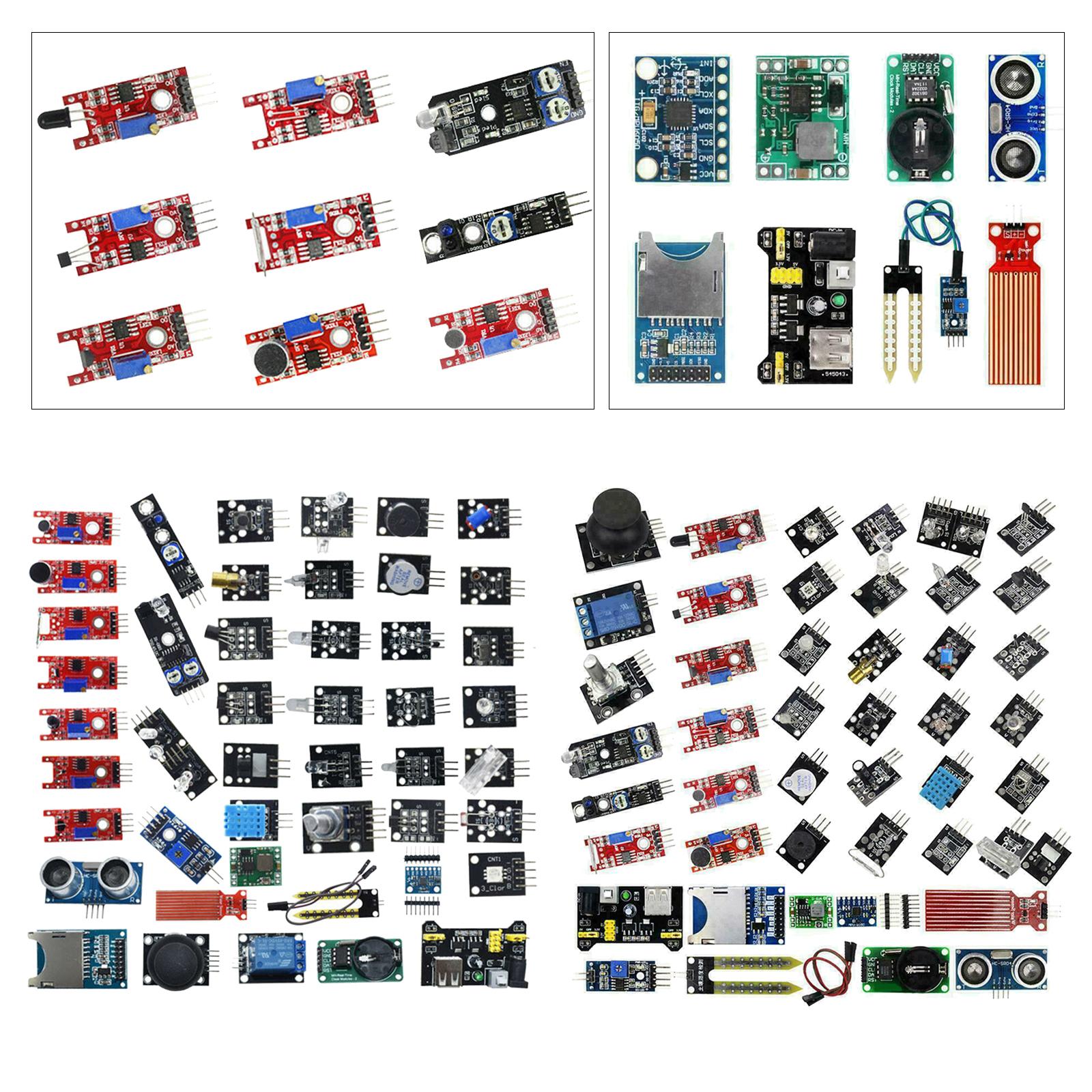 NEW-Upgraded-Version-45pcs-Sensor-Modules-Starter-Kit-for-Computer-Accs-Bagged