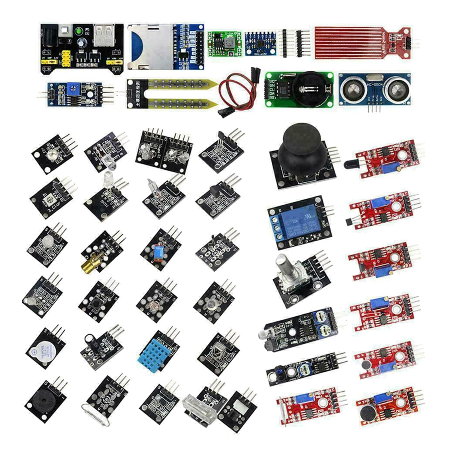 NEW-Upgraded-Version-45pcs-Sensor-Modules-Starter-Kit-for-Computer-Accs-Boxed