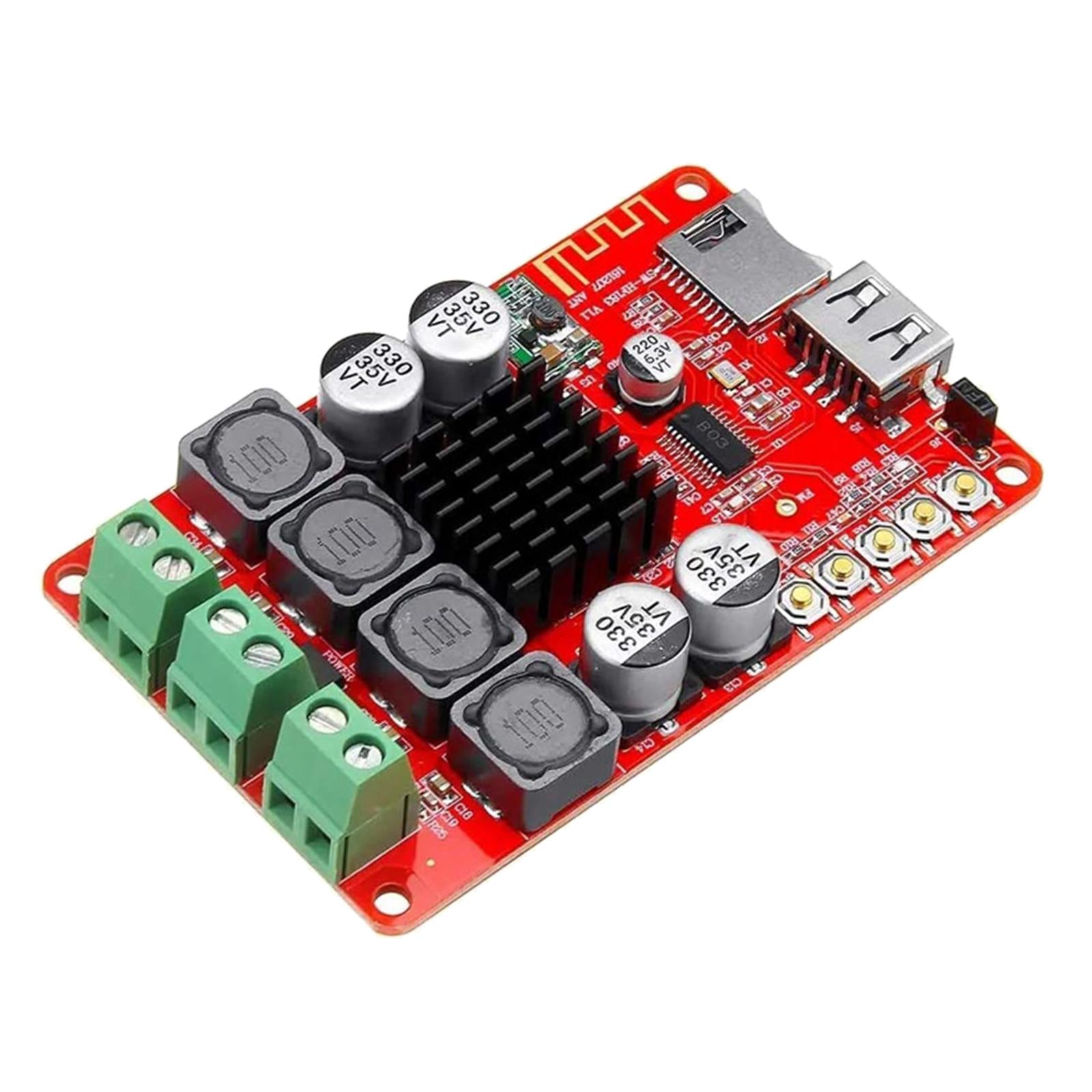 50W+50W TPA3116 Wireless Amplifier Audio Board Digital U Disk with Remote