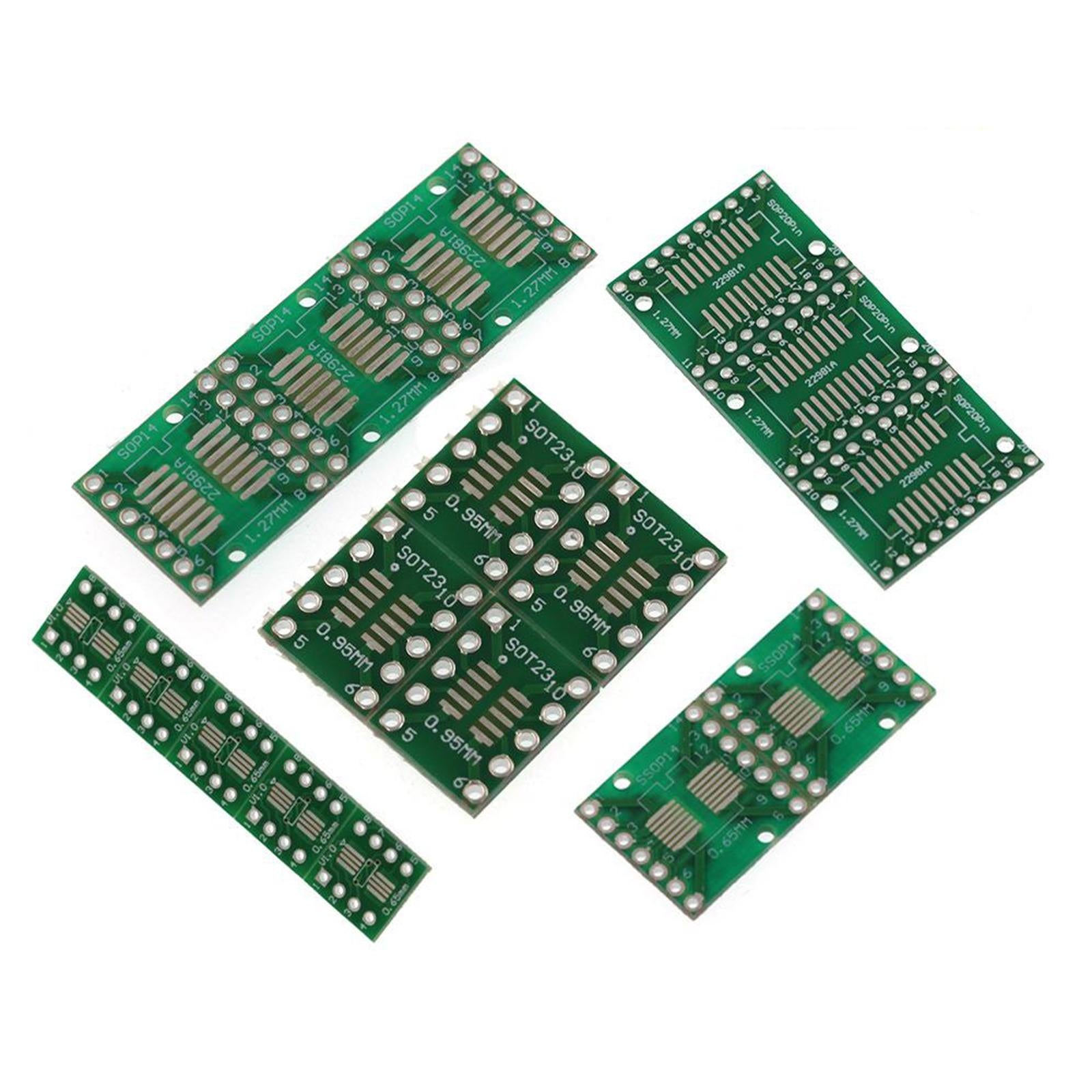 Set-of-35-SOP-MSOP-SSOP-SOT23-DIP-Adapter-PCB-Socket-Convertor-Board-DIY