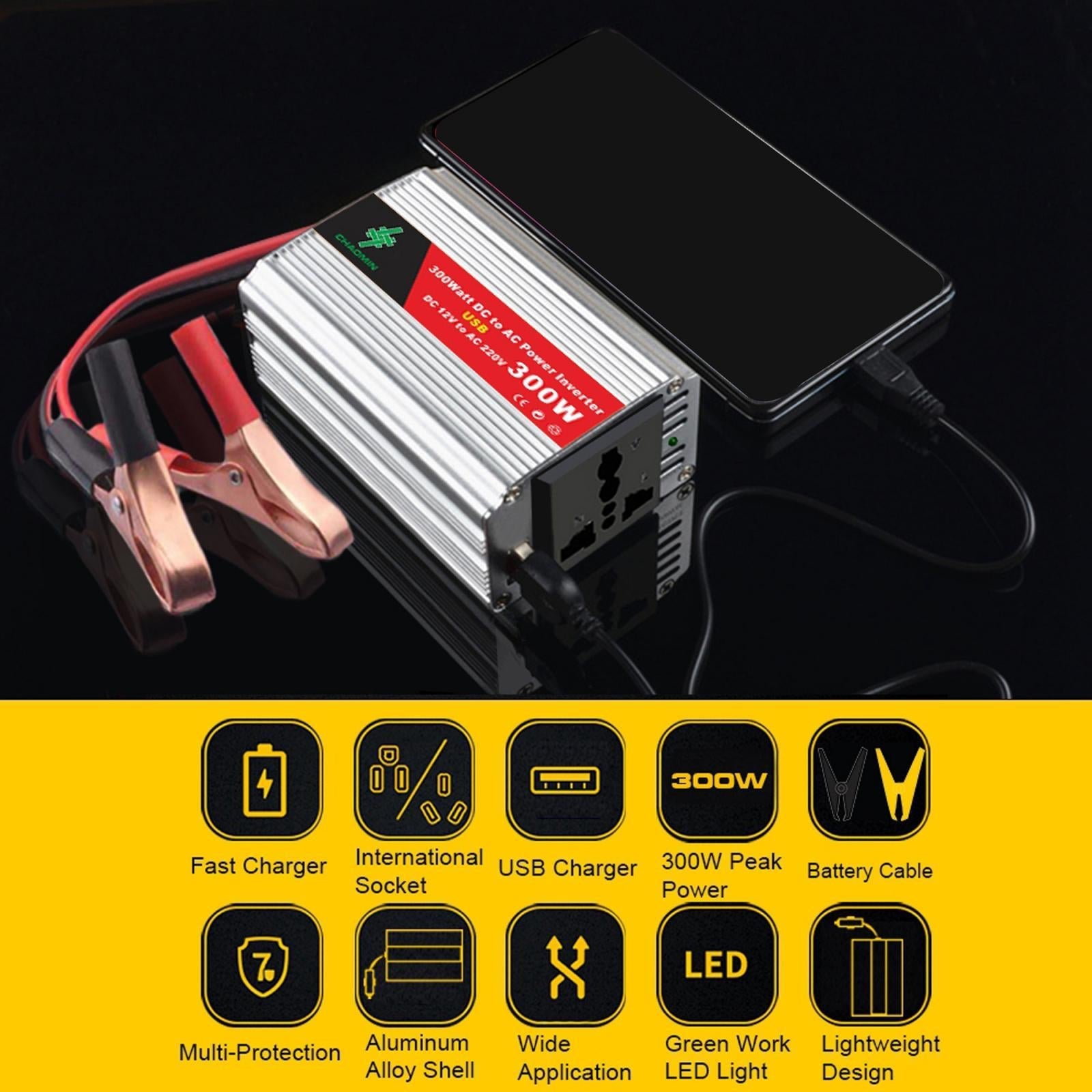 Pure Sine Wave power Inverter 10~15V DC to AC 220V Style 1