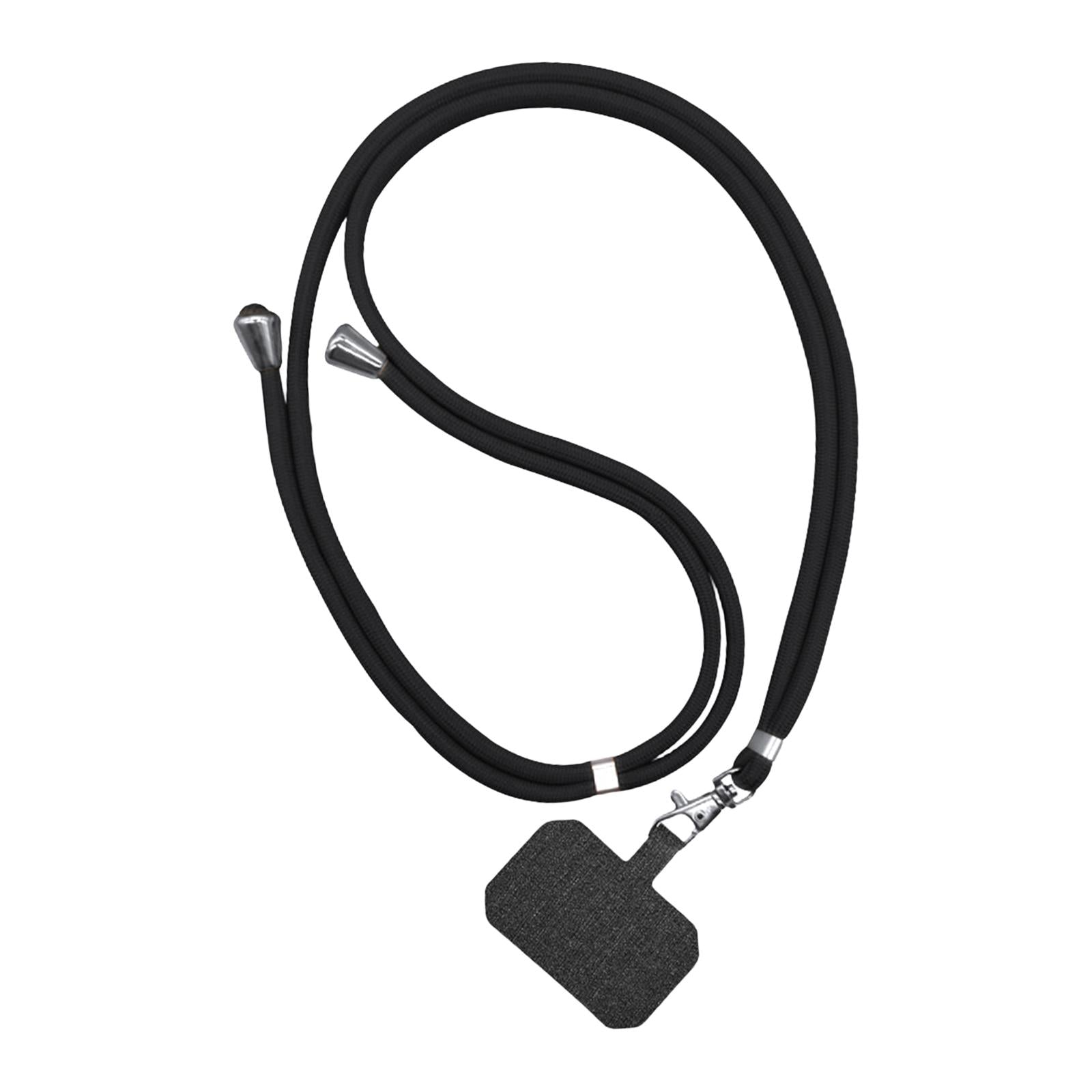 Universal Phone Lanyard Adjustable Smartphone Crossbody Strap Black