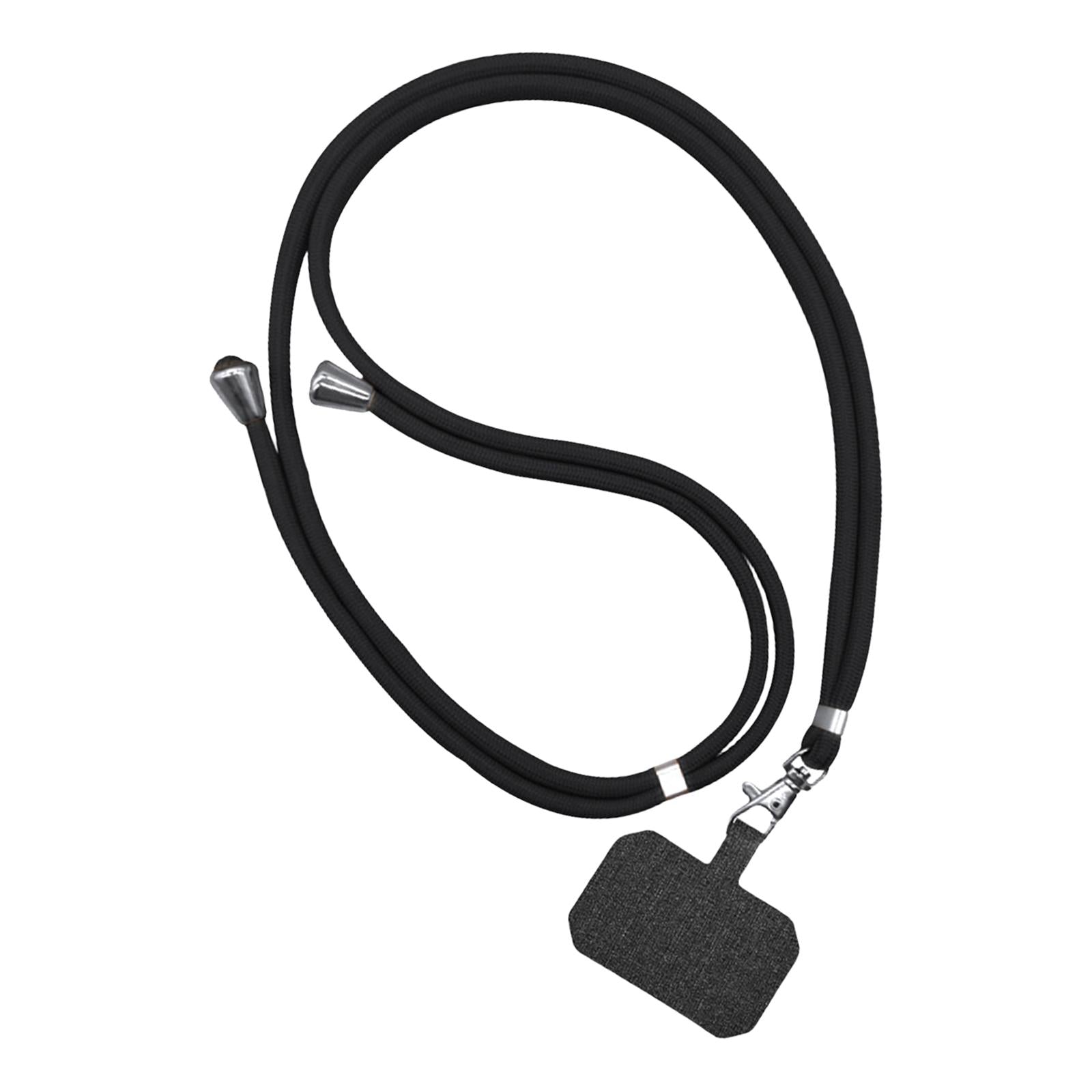 Universal Phone Lanyard Adjustable Smartphone Crossbody Strap Black