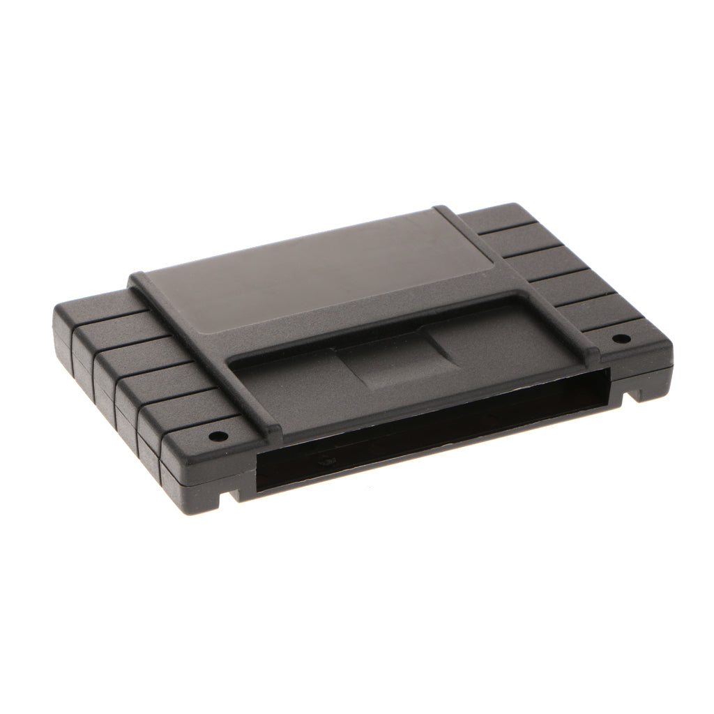 Video Game Cassette Shell Box for Super Nintendo Entertainment System Black