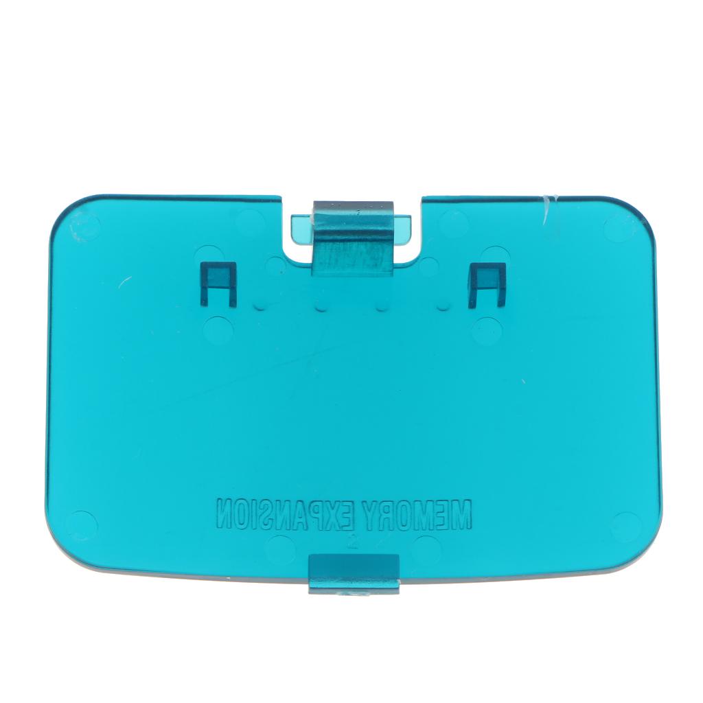 Replacement Memory Expansion Card Cover Pack Lid for N64 Transparent Blue