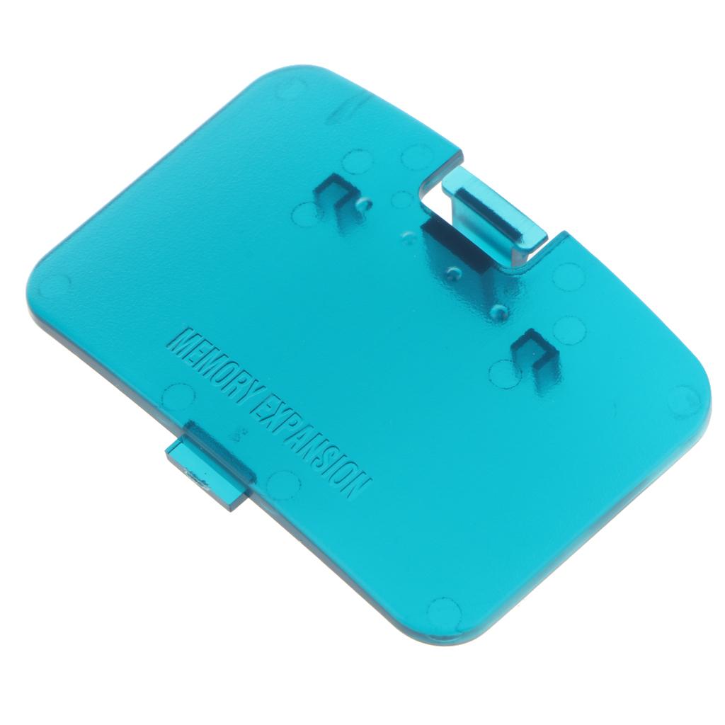 Replacement Memory Expansion Card Cover Pack Lid for N64 Transparent Blue