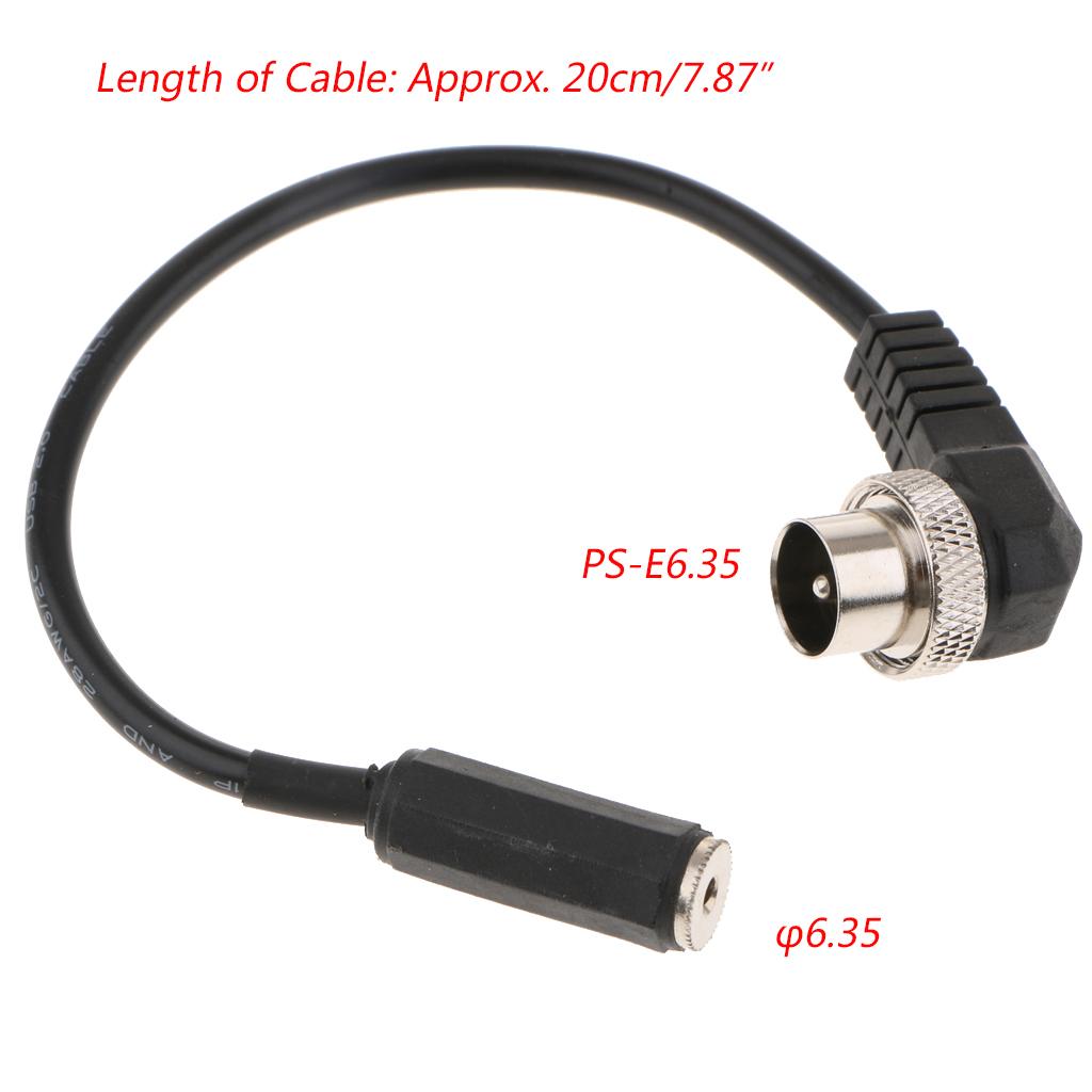 Studio Flash Connecting Power Sync Cable Cord PC 6.35mm1/4