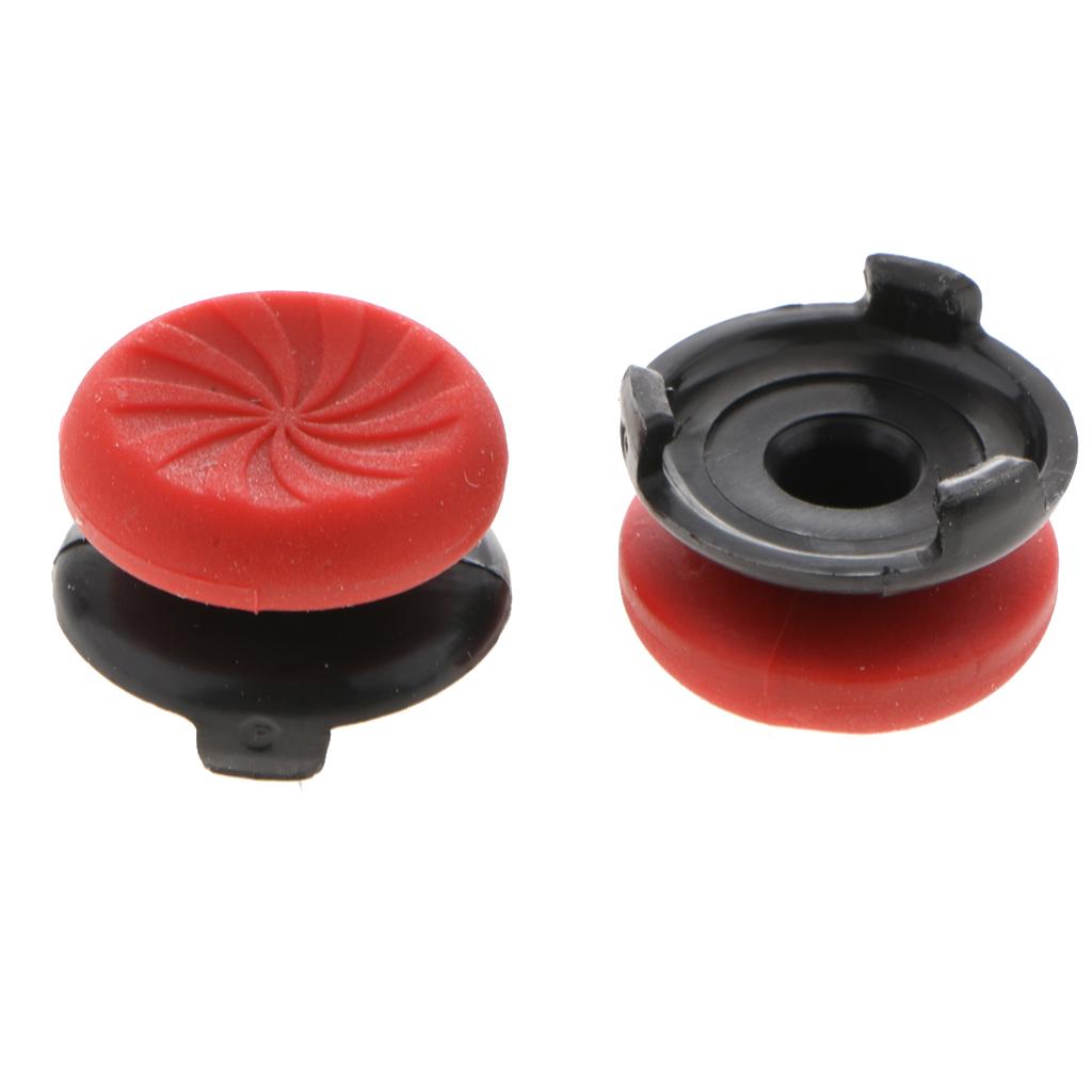 2Pcs Thumb Grips Protector Cap Cover For Playstation 4 PS4 Controller Red