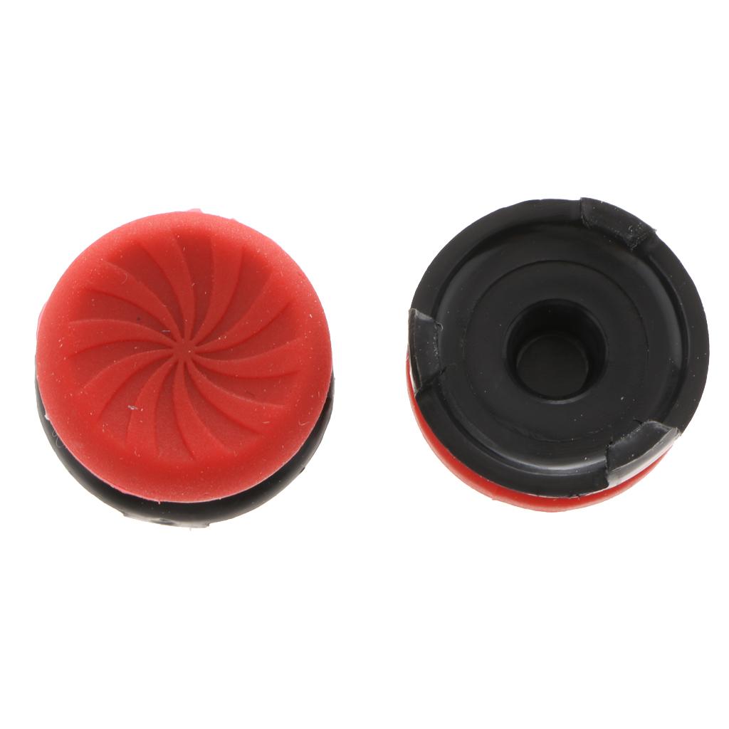 2Pcs Thumb Grips Protector Cap Cover For Playstation 4 PS4 Controller Red