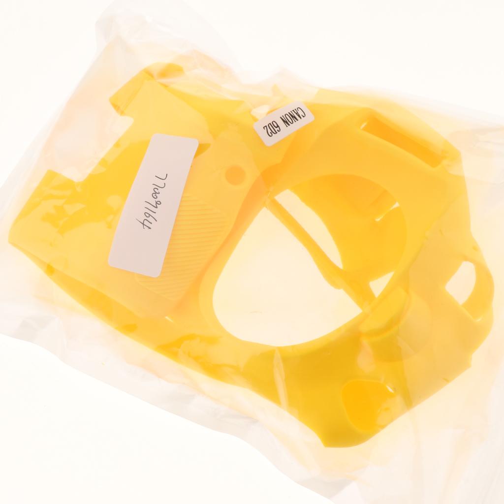 Protective-Soft-Silicone-Skin-Case-Cover,-Easy-to-Use-and-Convenient-to-Remove-for-Canon-6DII-Yellow