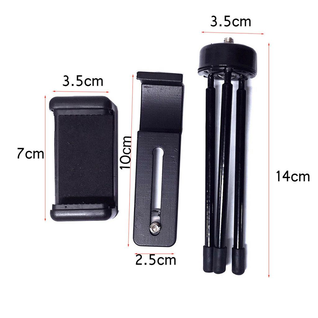 For DJI OSMO Pocket Accessories Extended Bracket & Mobile Phone Clip Holder & Foldable Tripod & Extension Rod (Black)