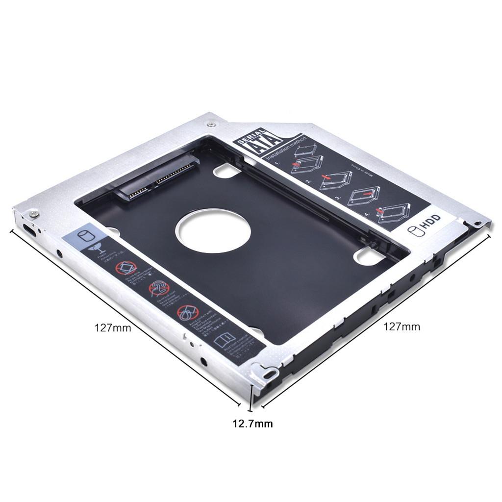 2.5inch SATA3.0 120GB SSD Solid State Drive for PC + HDD Caddy Tray Silver