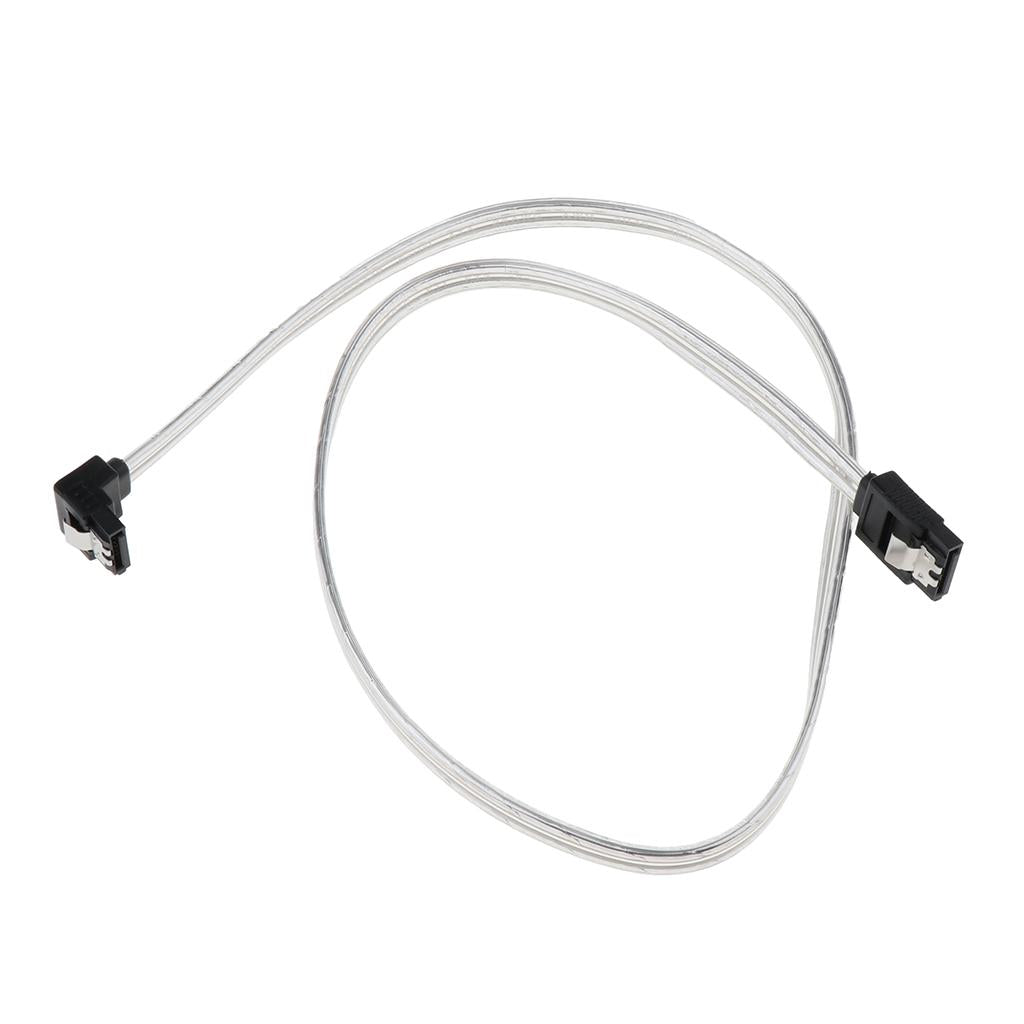 90 Degree Straight to Right SATA 3.0 Cable 6.0 Gbps with Locking Latch