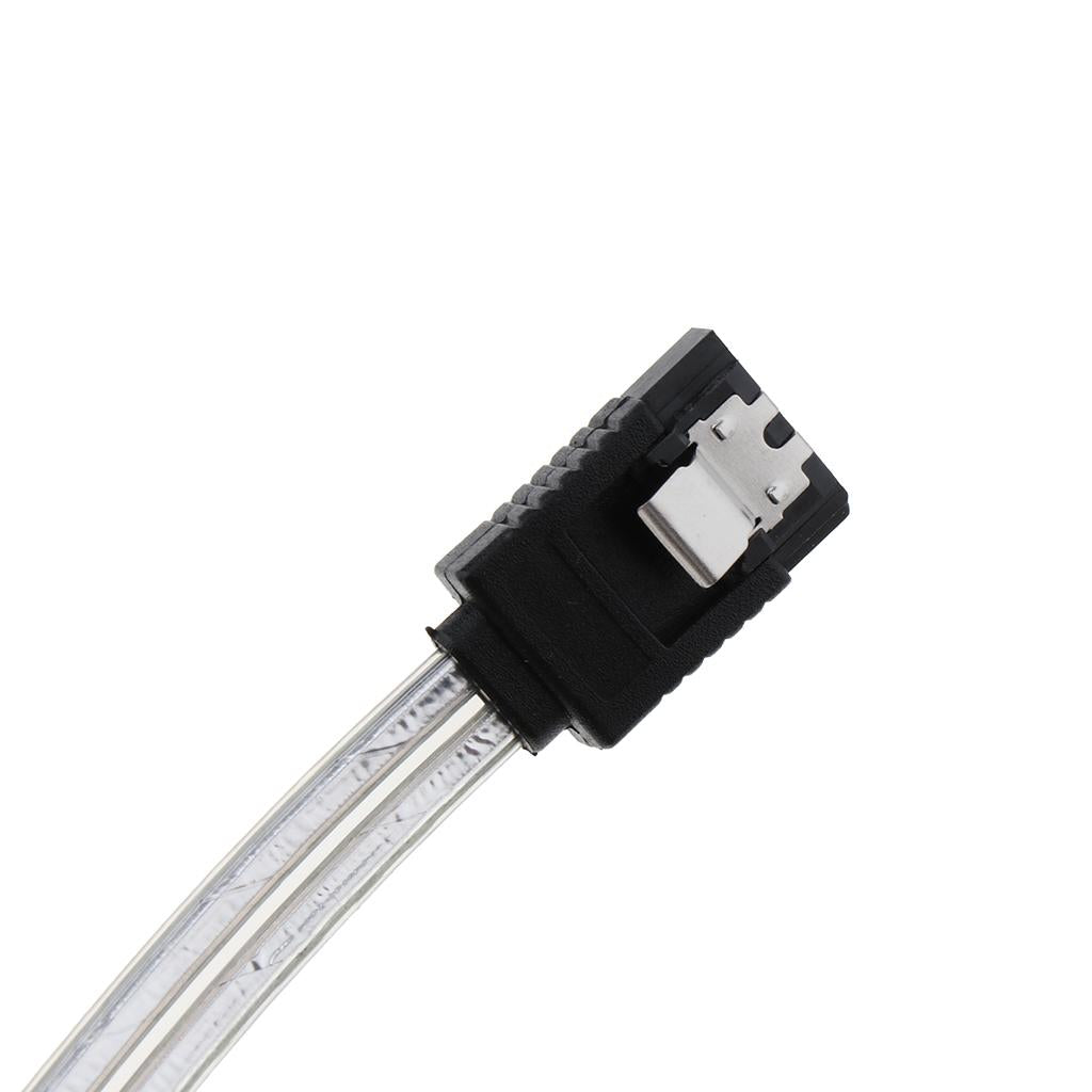 90 Degree Straight to Right SATA 3.0 Cable 6.0 Gbps with Locking Latch