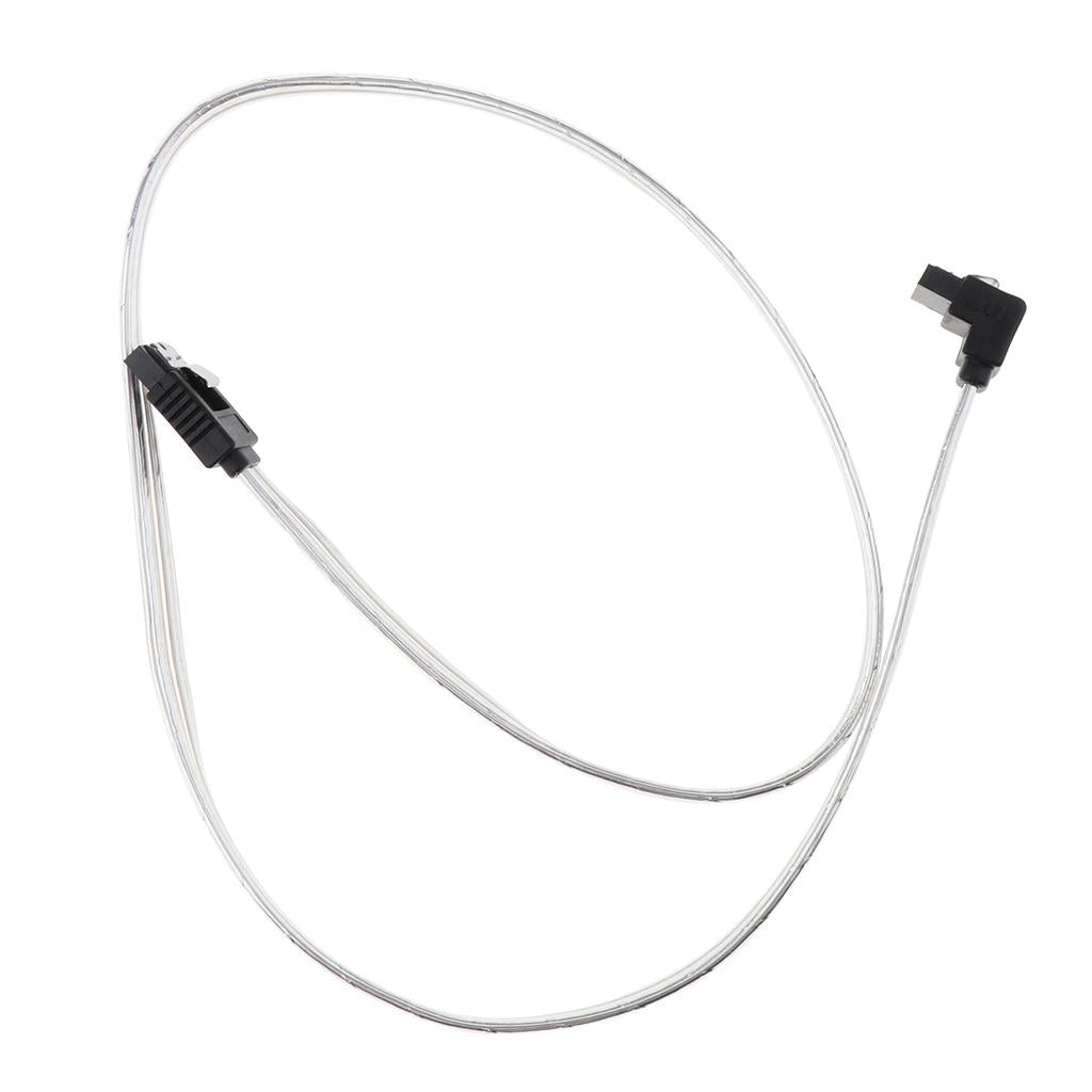 90 Degree Straight to Right SATA 3.0 Cable 6.0 Gbps with Locking Latch