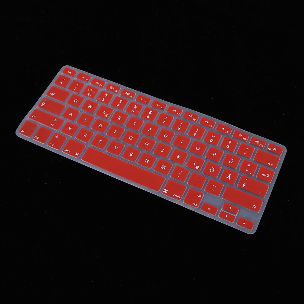 German Phonetic Keyboard Protective Film for 13/15inch Macbook   red