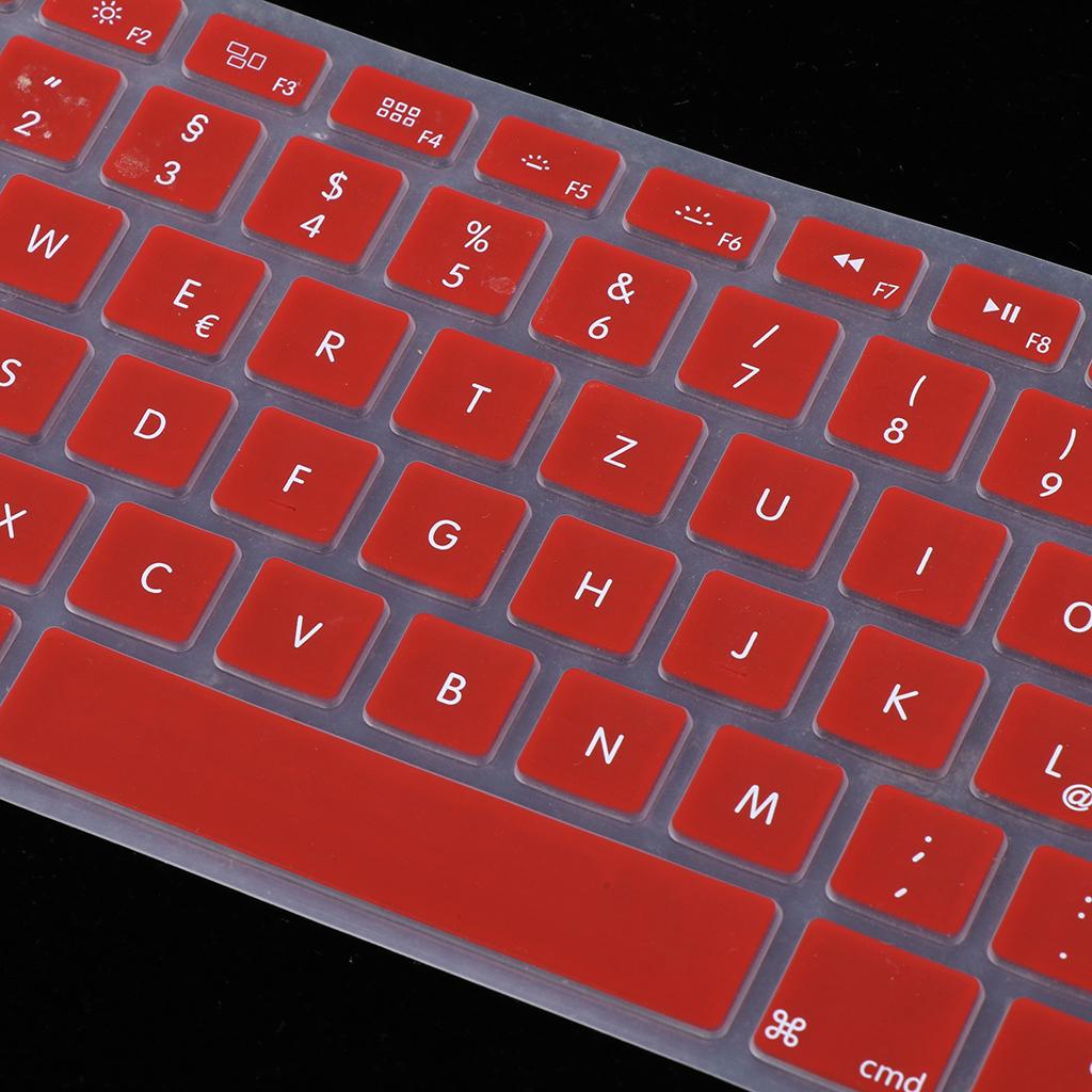 German Phonetic Keyboard Protective Film for 13/15inch Macbook   red