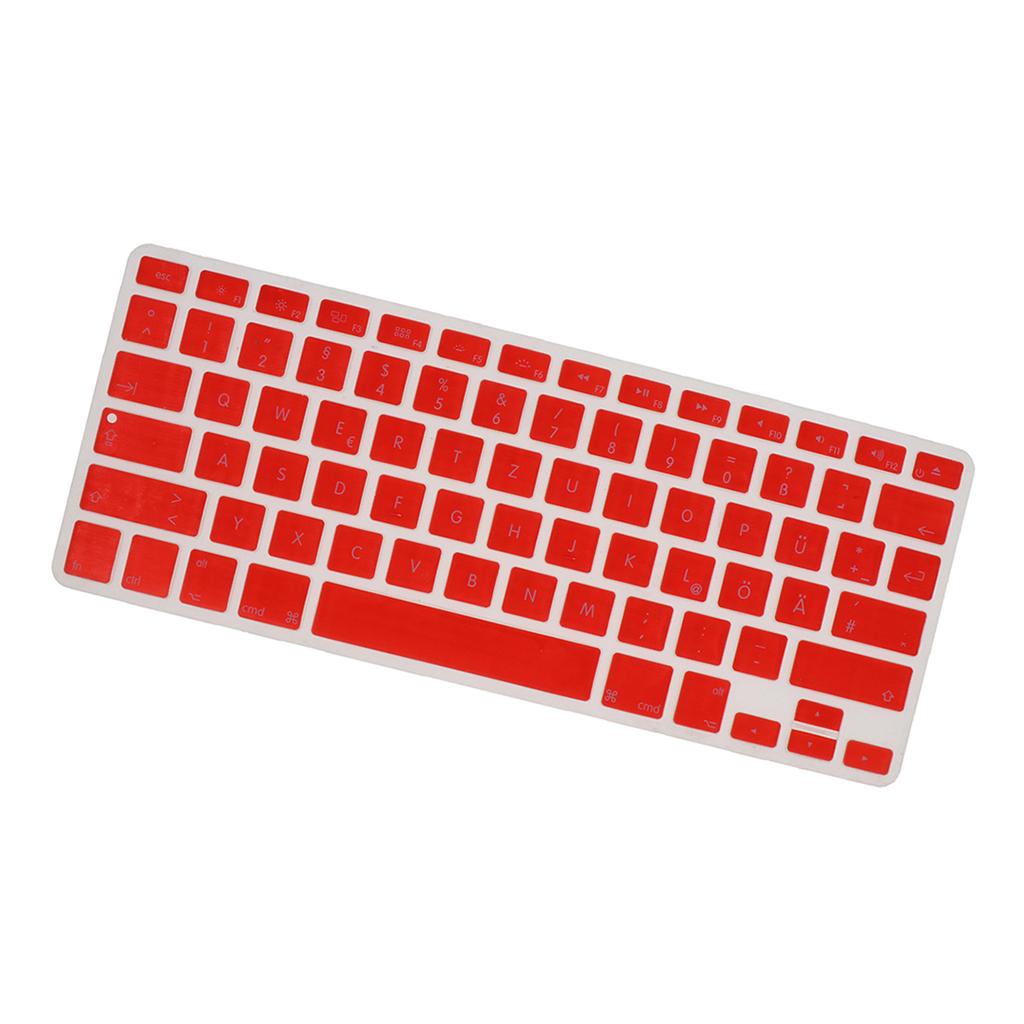 German Phonetic Keyboard Protective Film for 13/15inch Macbook   red