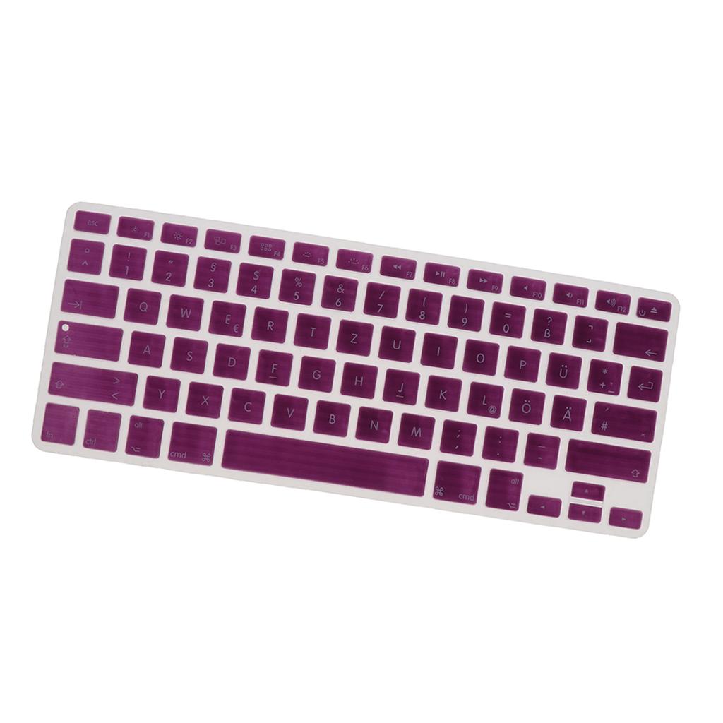 German Phonetic Keyboard Protective Film for 13/15inch Macbook   purple