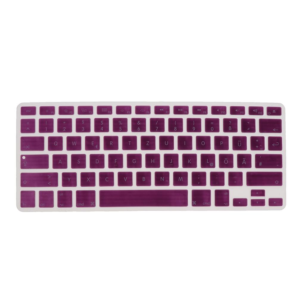 German Phonetic Keyboard Protective Film for 13/15inch Macbook   purple