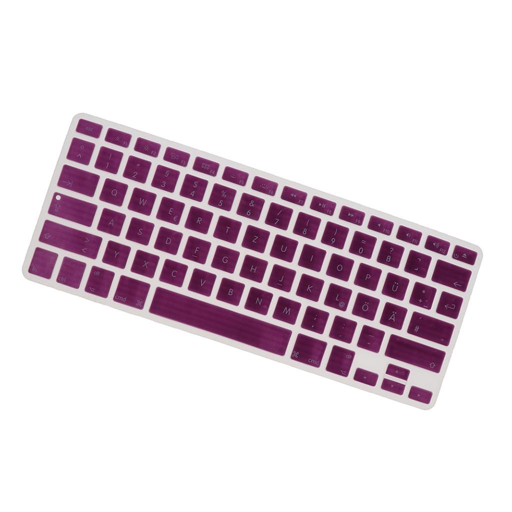 German Phonetic Keyboard Protective Film for 13/15inch Macbook   purple