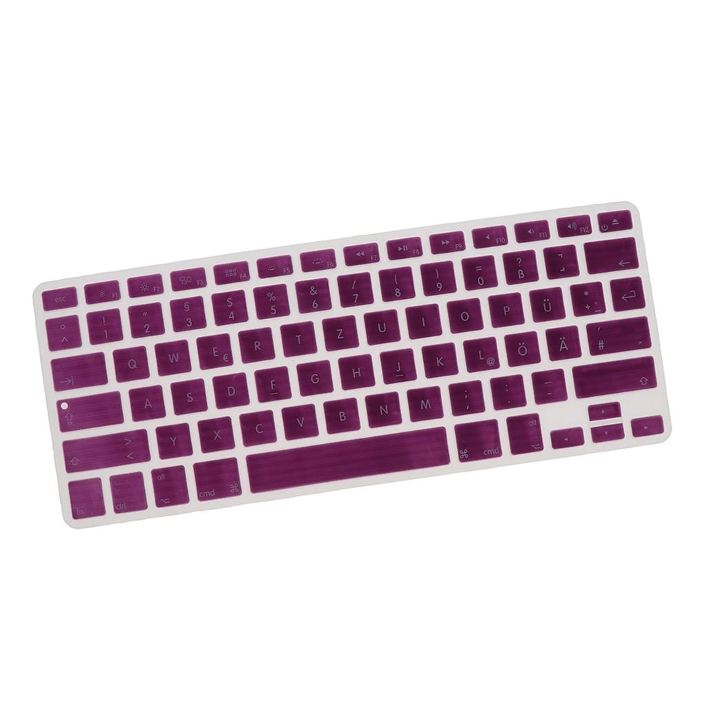 German Phonetic Keyboard Protective Film for 13/15inch Macbook   purple