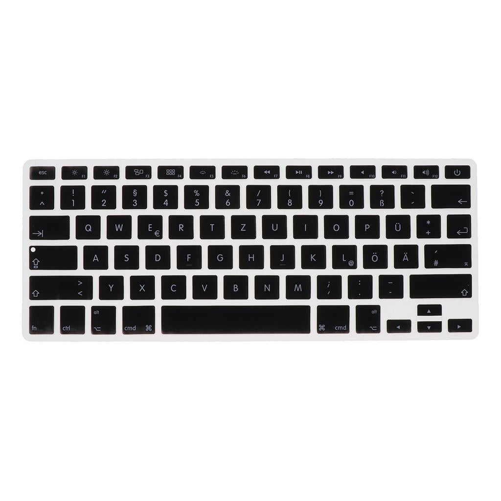 German Phonetic Keyboard Protective Film for 13/15inch Macbook   black