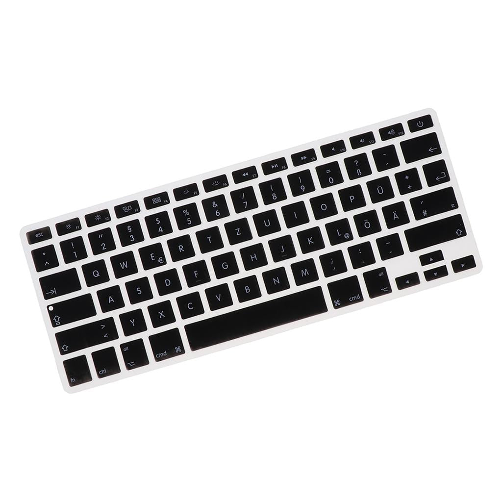 German Phonetic Keyboard Protective Film for 13/15inch Macbook   black