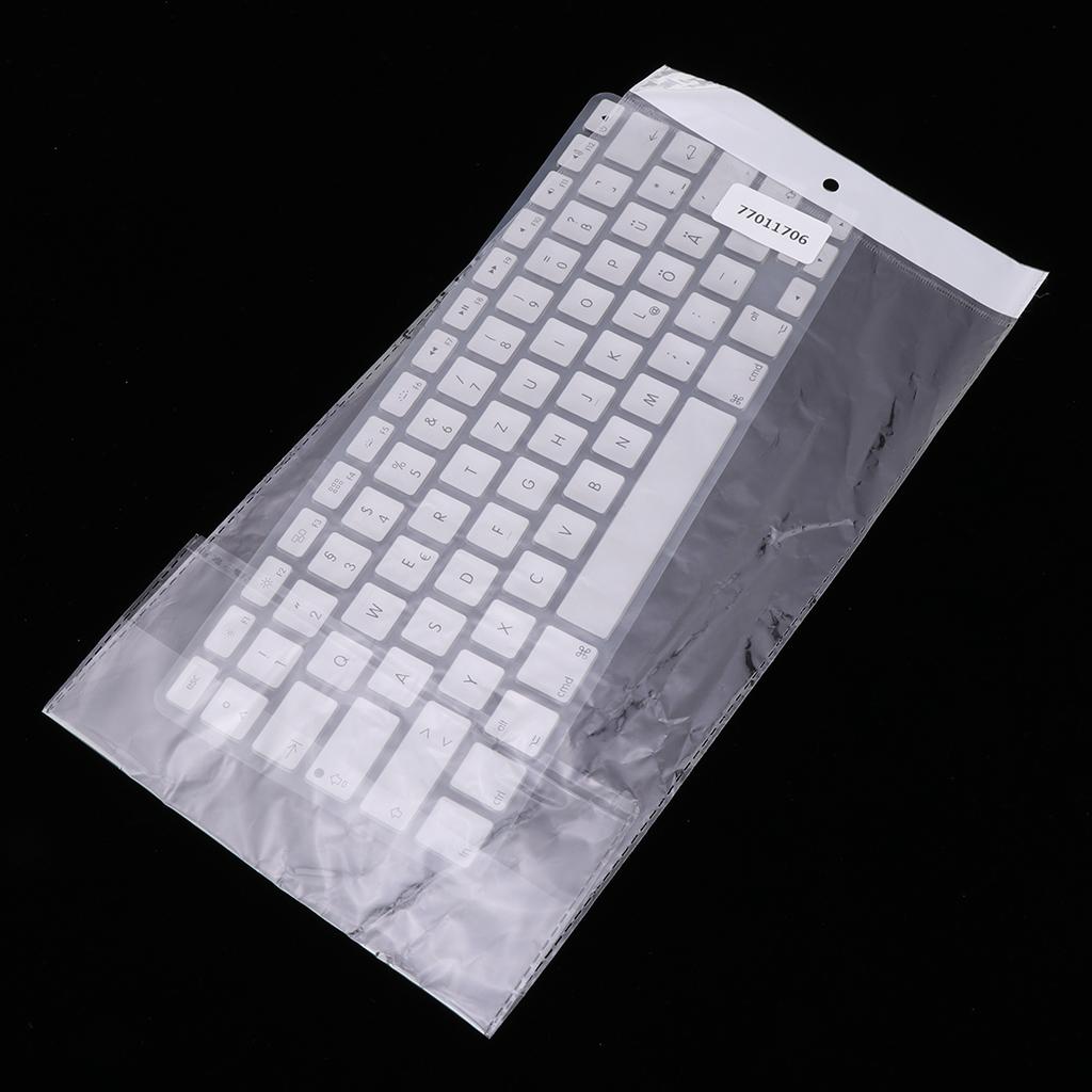 German Phonetic Keyboard Protective Film for 13/15inch Macbook   silver gray