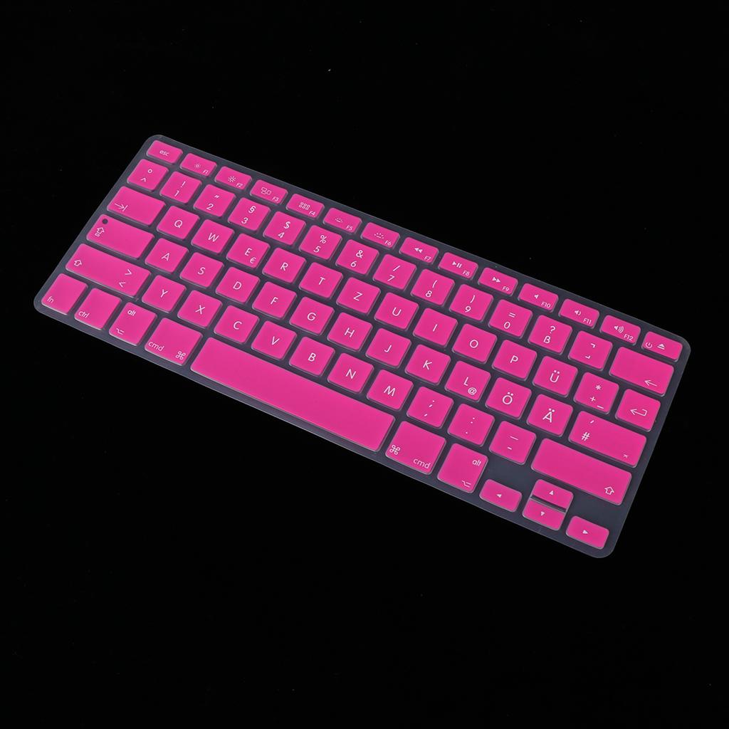 German Phonetic Keyboard Protective Film for 13/15inch Macbook   rose red