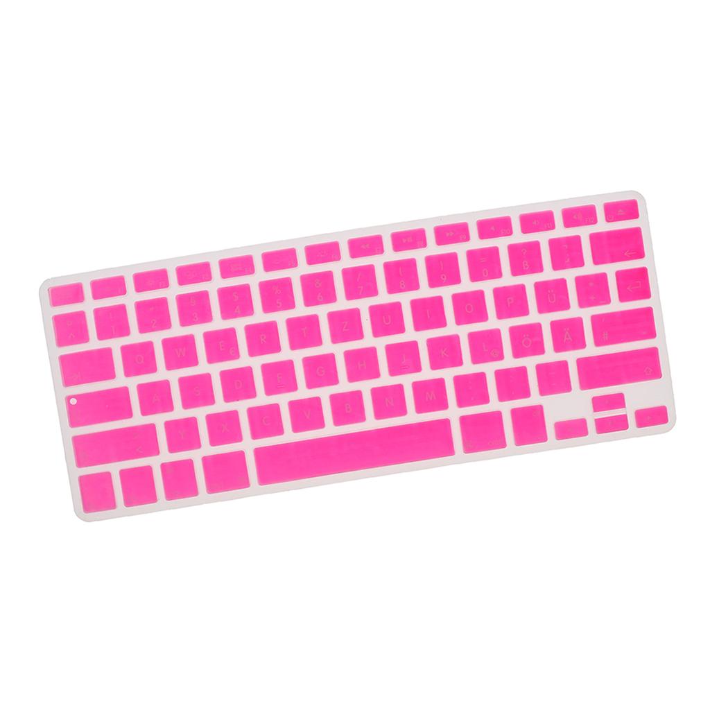 German Phonetic Keyboard Protective Film for 13/15inch Macbook   rose red