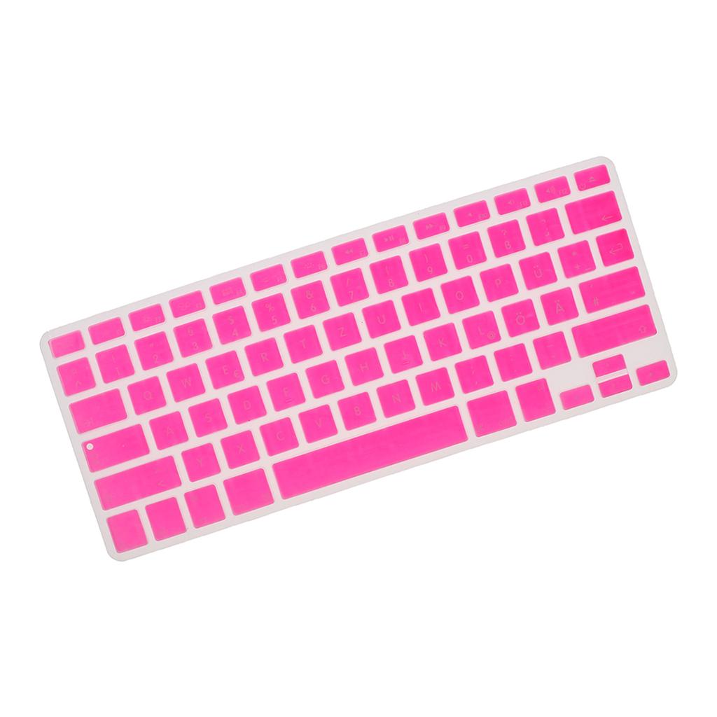 German Phonetic Keyboard Protective Film for 13/15inch Macbook   rose red