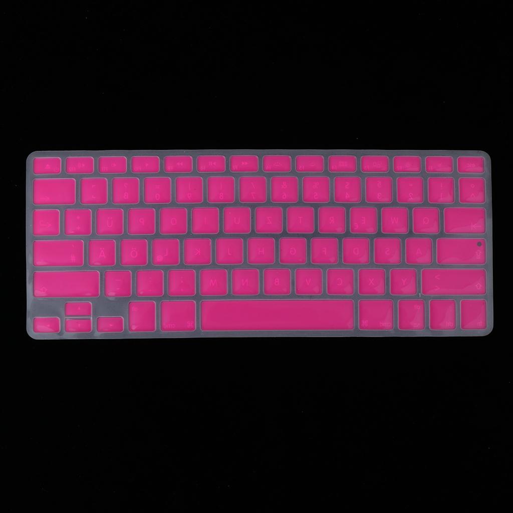 German Phonetic Keyboard Protective Film for 13/15inch Macbook   rose red