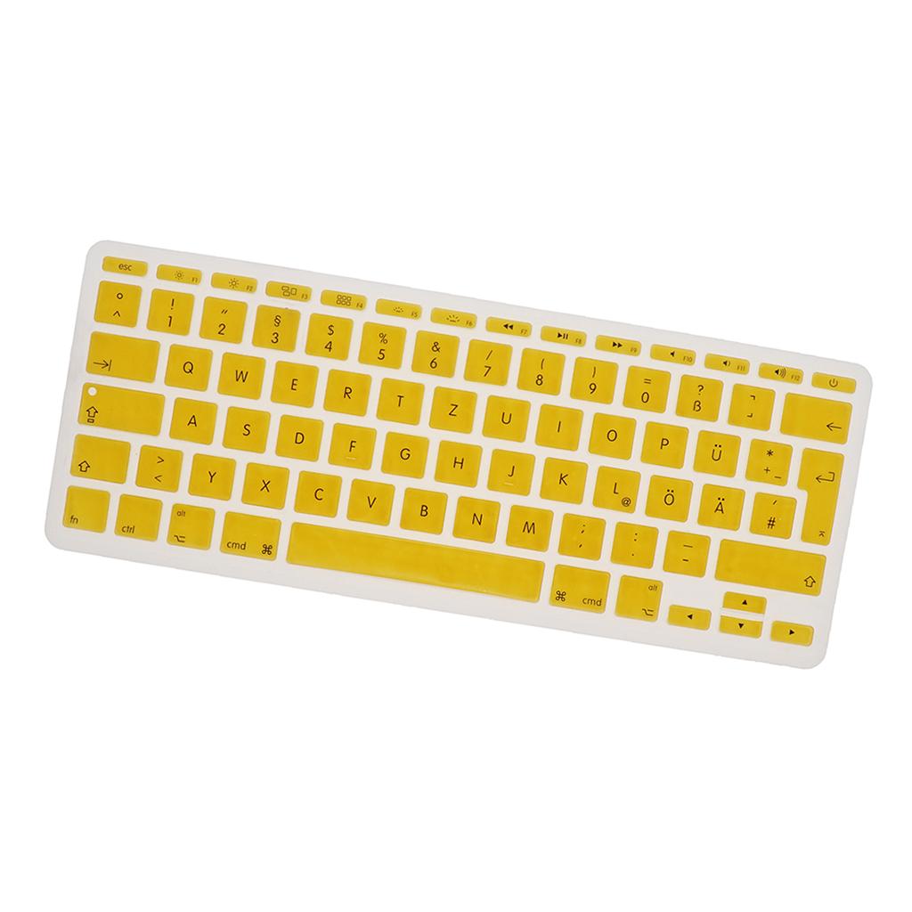 German Phonetic Keyboard Film Cover for European 11inch Macbook yellow