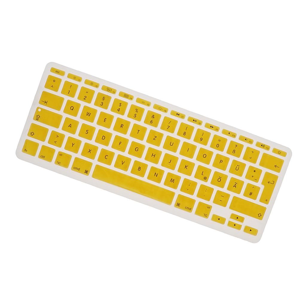 German Phonetic Keyboard Film Cover for European 11inch Macbook yellow