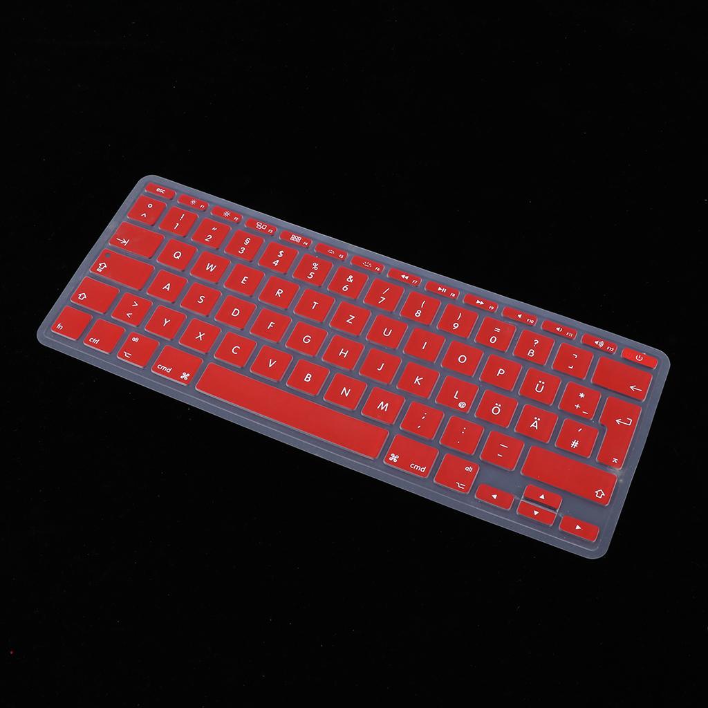 German Phonetic Keyboard Film Cover for European 11inch Macbook red