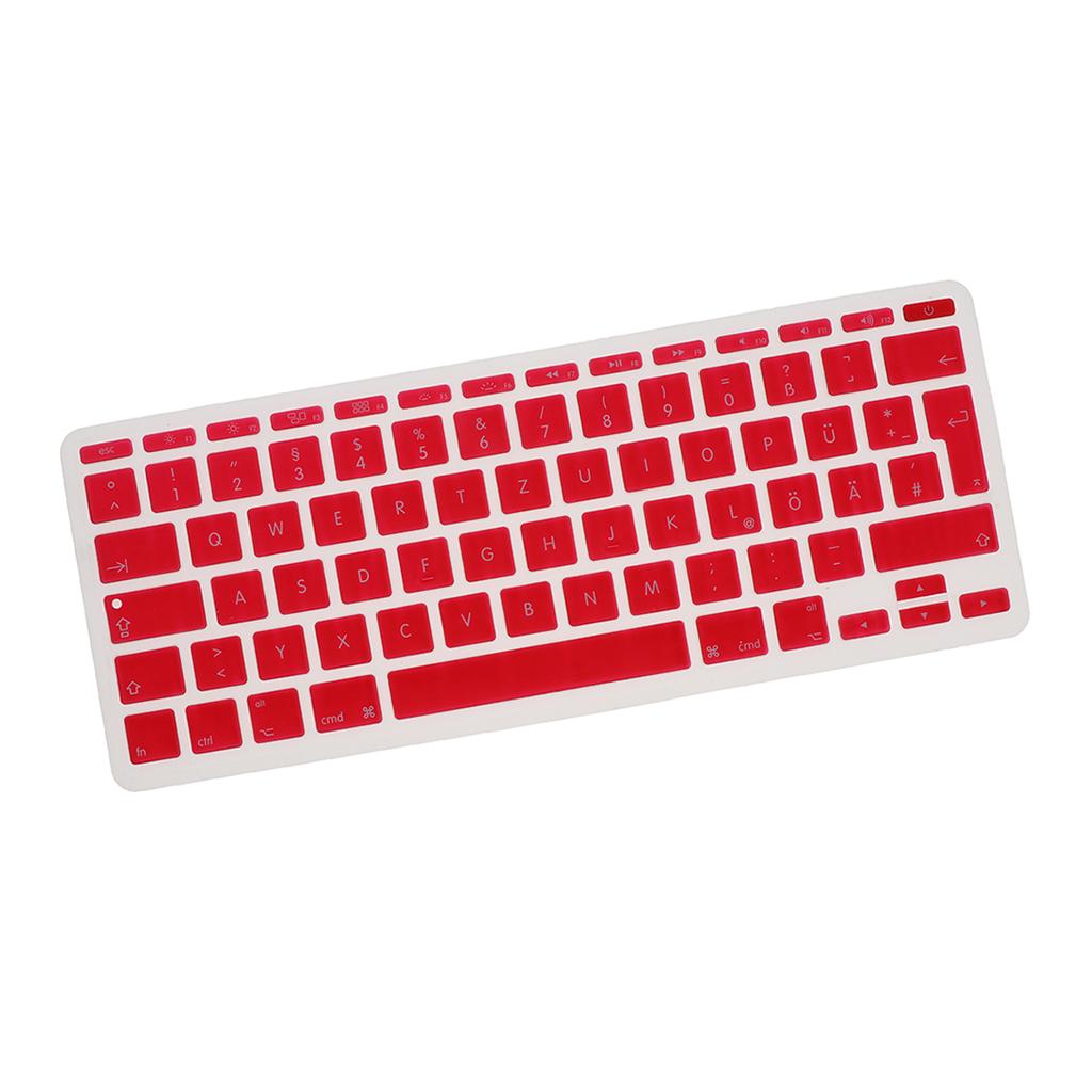 German Phonetic Keyboard Film Cover for European 11inch Macbook red